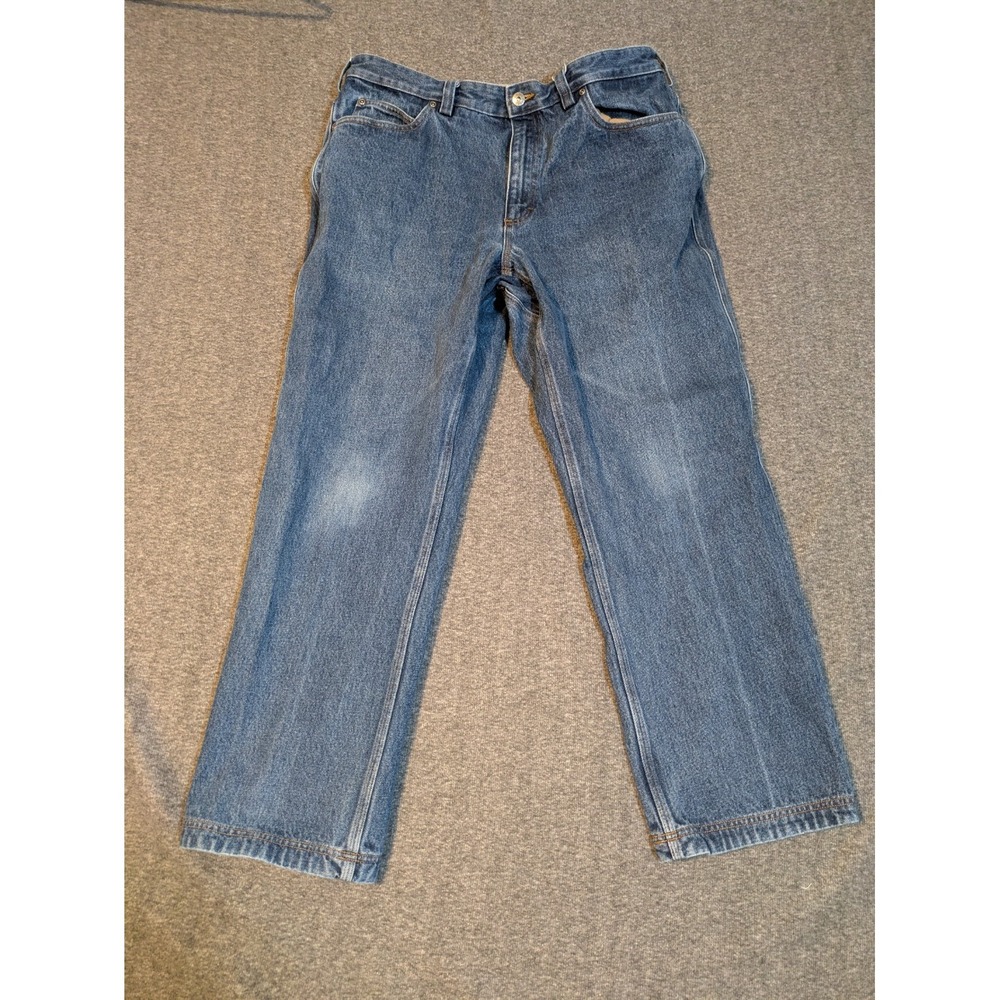 Duluth Trading Co‎ Jeans Men's Sz 37x30 Relaxed Fit 100% Cotton Work Heavyweight